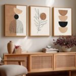 kotart Home Decor Boho Painting Decorative Wall Art poster With Frame For Living Room Bed Room Hotel Wall Decor Digital Reprint Set of 3 (19X25 inch) - Image 7