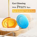 Pears Glycerin Bathing Bar, Variety Pack, 125g, Pure & Gentle, Soft & Fresh, Aloe Vera, Pomegranate and Vitamin C, Dermatologically Tested for Men and Women, Pack of 5 - Image 5