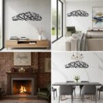 Saifix Islamic Metal Wall Art Fabi Ayyi Ala I Rabbikuma Tukazziban | Arabic Calligraphy Muslim Home Decor | Islamic Wall Hanging (75 * 17 cm) - Image 4