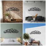 Saifix Islamic Metal Wall Art Fabi Ayyi Ala I Rabbikuma Tukazziban | Arabic Calligraphy Muslim Home Decor | Islamic Wall Hanging (75 * 17 cm) - Image 5