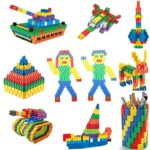 200+ PCS Creative Bullet-Shaped STEM Building Blocks Toy Set for Kids - Educational & Learning Construction Playset for Boys & Girls - Image 2
