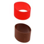 2PCS Outdoor Silicone Round Non-Slip Water Bottle Mug Cup Sleeve Cover | Sports Equipment | Training Gear - Image 2
