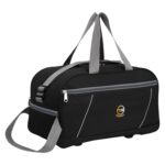45L Trolley Duffel Bag Travel Luggage for Travelling Men & Women Cabin Travel Bag in Black Polyester - Image 2