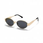 4Flaunt Retro Oval Sunglasses For Women & Men | Trending, Stylish & Durable Metal Frame Vintage 90s Sunglasses With UV 400 Protection Lenses - Image 2