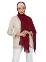 ANA Soft Chiffon Scarf/Stole/Hijab/Dupatta - Soft and Flowy Texture, Solid Pattern, Perfect Blend of Style and Comfort - Elegance for Every Occasion - Image 2