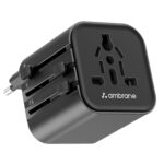 Ambrane Universal Travel Socket, International All in One Worldwide Travel Adapter Socket with 2500W High Power Output with 9 Hole Universal Socket, Compatible in 150+ Countries (ATA-03, Black) - Image 2