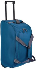Aristocrat Polyester 28 Cms Wheel Travel Duffle Bag (Teal Blue) - Image 2