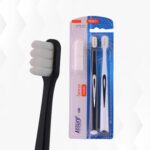 Assure Senso Foam Toothbrush for Adults | Ultra Soft Tooth Brush | Soft Bristle Toothbrush | 5000 Micro Bristles | 0.09mm Feather-Light Tips for Sensitive Gums | Multicolor Pack of 2 - Image 2