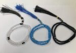 Autarky Crystal Beautiful Tasbeeh/Tasbih/Mala/Beads with Diamond Cut (Blue, White, Black) - Pack of 3 - Image 2