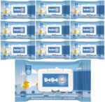 BEBE Wet Wipes with Aloe Vera and Vitamin E for New Born Baby. Combo Offer Travel Value Pack Wiping Tissue Baby Cleaning Wet Wipes with Lid. Pack of 1 (80 Pulls) + (FREE Fridge Magnet/Order) - Image 2