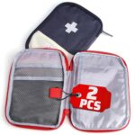 BURIUS Fabric Mini First Aid Kit Travel Pouch Medicine Storage Bag For Outdoor Medical Bag Emergency Survival (Empty Pouch, Color As Available),Black - Image 2