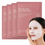 Bio-Collagen Real Deep Face Mask Night Mask Hydrating Overnight Hydrogel Korean Glass Skin Mask for Deep Hydration Wrapping Peel off Facial Mask Pack (Pack of 1Pcs) - Image 2