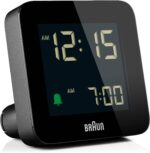 Braun Plastic Digital Alarm Clock with Snooze, Negative LCD Display, Quick Set, Crescendo beep Alarm in Black, Model BC09B - Image 2