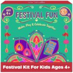 Butterfly Edufields 12in1 Art & Craft Kits for Kids ages 6-12 | Festival Fun DIY Art & Craft Kit Supplies for Kids | Gifts for Girls & Boys Ages 5, 6, 7, 8, 9, 10 | Fun Family Festival Projects & Gifts - Image 2