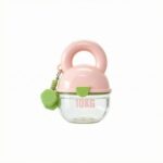 Carrying Handle Dog Water Bottle with Bowl Food-Grade Portable Rounded Shape Petcare for Dogs, Cherry Blossom Pink | Hydration Fitness Equipment & Gear Running Yoga Sporting - Image 2