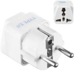 Ceptics India to European Travel Adapter (Schuko) - Type E/F India to Europe - CE Certified - RoHS Compliant - White - 1 Pack - 5 Years Warranty - Image 2