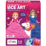 Chalk and Chuckles Princess Unicorn Lace Art Kit for Kids, Develop Fine Motor Skills, Mess-Free DIY Lacing Craft Activity, Creative Toy, Birthday Gift for Girls, Boys Ages 3 4 5 6 7 Years - Image 2
