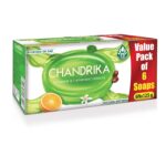 Chandrika Glycerine Ayurveda Gel Bar| Glycerine Bath Soap with Jojoba Oil for Moisturized Skin| For All Skin Types| 125g (Pack of 6) - Image 2