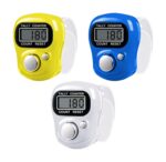 Counter for Chanting Mantra Set of 3 Finger Ring Digital Tally Counter Machine in Blue White Yellow – Portable Japa Mala Counter for Meditation Prayer Yoga and Daily Chanting - Image 2