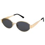 Dervin Fashionable Retro Oval Sunglasses for Women & Men | Trendy, Stylish & Classic 90s-Inspired Design | UV400 Protection & Durable Metal Frame - Image 2