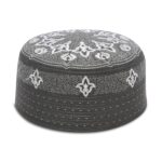 Designer Muslim Namaz Cap | Arabic Pattern Embroidery Islamic Topi | Premium Skull Cap for Men - Image 2