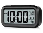 Digital Alarm Clock for Heavy Sleepers, Digital Clock Table Clock for Study Table, Students, Office | Alarm Clock for Bedroom with Loud Sound, Automatic Sensor,Date & Temperature - Image 2
