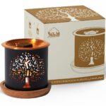 Dukhni Brass Tree Of Life Bakhoor Burner | Smokeless Burner With Candle For Ramadan & Eid |Relax With Home Aromatherapy For Stress Relief, Home Fragrance, Islamic Gift | Bakhoor Dani - Image 2