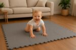 EVA Interlocking Floor Mat for Kids Play, Gym Exercise, Prayer Room | Soft Cushion, Water Resistant, Non-Slip, Portable Multipurpose Foam Puzzle Tiles (30x30 cm, 10 Pieces) - Image 2