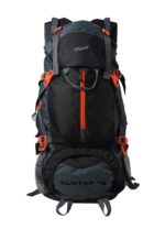 F Gear Hunter Black Grey Diamond 75L Rucksack with Shoe Compartment & Raincover | 1 Compartment & 2 Pockets | Water-Resistant Durable | Fits Upto 17 Inch Laptop | Ideal for Trekking, Hiking & Camping - Image 2