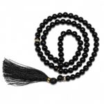 FAF Glass Tasbeeh Manual Counter – 99 Islamic Prayer Beads | Tasbih for Muslims, Dhikr/Misbahah/Zikr Beads | Glass Tasbeeh Mala for Men & Women, Ramadan & Eid Islamic Gift (Black) - Image 2