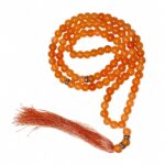 FAF Glass Tasbeeh Manual Counter – 99 Islamic Prayer Beads | Tasbih for Muslims, Dhikr/Misbahah/Zikr Beads | Glass Tasbeeh Mala for Men & Women, Ramadan & Eid Islamic Gift (Golden) - Image 2