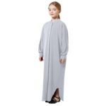 FYMNSI Abaya Dress for Girls Muslim Prayer Clothes Batwing Sleeve Islamic Dubai Kaftan Dresses Maxi Robe Full Length Thobe - Image 2