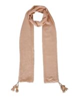 Fashage Pure cotton Plain Dupatta/HIjab in big size Fancy tassels. - Image 2