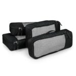 Fatmug Packing Cubes/Travel Pouch Bag - Suitcase Organiser Set Of 4 (2 Small And 2 Slim) - Black - Polyester - Image 2