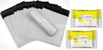 Female Hygiene Disposal Bags, 100 Pieces, Self-Sealing, Privacy Protection, Tampon Disposal, Women's Sanitary Disposal Bags With 50 Piece of Wet Wipes For Cleaning Purpouse. - Image 2