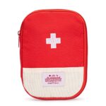 First Aid Backpack Empty Medical First Aid Bag Red Emergency Treatment First Responder Trauma Bag for Preschool Child Care Center Field Trips Camping Daycare (Red with Inside Mesh Bags) - Image 2