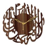 Freny Exim 10" Inch Wooden Wall Clock (Wenge, Small Size, 25cm x 25cm)-005 - Image 2