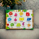 Geometric Shapes and Colors Wooden Puzzle Board Toys for Boys and Girls | Color Shape Matching Board Game Preschool Educational Learning Toy for Kids Montessori Brain Teaser Puzzle Board - Image 2