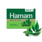 Hamam Neem & Tulsi Bathing Soap for Body 150 g (Combo Pack of 8) Purifying Soap Bar - Image 2