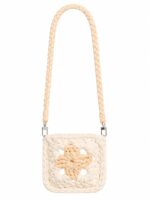 Handmade Crochet Crossbody Bag for Women, T-Shirt Yarn, with Detachable Sling Belt, Shoulder Purse and Waist Belt Phone Holder - Image 2