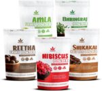 Havintha Amla, Reetha, Shikakai, Bhringraj & Hibiscus Powder For Hair Care | Shiny Smoothning Hair Growth Powder | Nourishment Hair Of All Hair Type, 50Gram Each (Pack Of 5) Unscented - Image 2