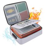 Honbuty Document Storage Organizer Bag Muitilayer File Pocket & Waterproof Bag with Code Lock for Laptop, Notebooks, Passport, Home, Office, Travel - Image 2