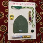 Horizon CG Hi-Quality Combo Gift Set for Hajj/Umrah/Cotton Men's Muslim Prayer Skull Cap/Namaz Topi Multicolor/miswak/Qibla Compass/tasbih &Mushk itar/Pack of 1 - Image 2
