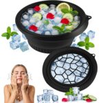 Ice Face Bowl Silicone Face Ice Bowl For Ice With Built-In Ice Tray Collapsible Face Tub For Ice Bath, Facial Ice Plunge Bowl Ice Water Facials at Home Women & Men - Image 2