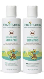 Indimums Natural Baby Shampoo & Body Wash Combo 2x200ml | Real Reetha & Shikakai, Not Extracts | Tear-Free, Zero Residue | No SLS | Head-to-Toe Care | 0m+ - Image 2
