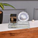Islamic Crystal Showpiece - Mecca Replica with Holy Name Allah and First Kalma - Image 2