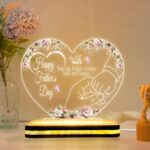 Islamic Gift for Dad | Heart Shape Acrylic LED Light | Father's Day Decor | Muslim Father Appreciation Present | Ramadan Accent Piece | Birthday Gift Idea | Home Display Lamp |(5.5x5.5 Inch) - Image 2