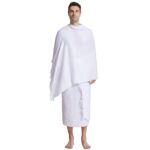 JIAHG Fabric Muslim Men Ihram Hajj Towel Set for Umrah or Hajj Middle East Saudi Arab Islamic Dress Dubai Ehram Ahram Clothing - Image 2