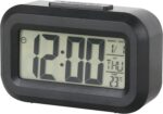 Kadio Small Digital Alarm Clock Large Display Bedside Clock with Luminous Temperature Calendar, Battery Powered Alarm Clock for Bedroom Office Desk Table (Black) - Image 2