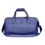 Kenneth Cole Faux Leather Duffle Bag for Travel|Compact and Comfortable for Travelling|Suitable for Men's and Women's|Cabin Luggage Bag, 52 x 24 x 28 Centimeters, Blue - Image 2